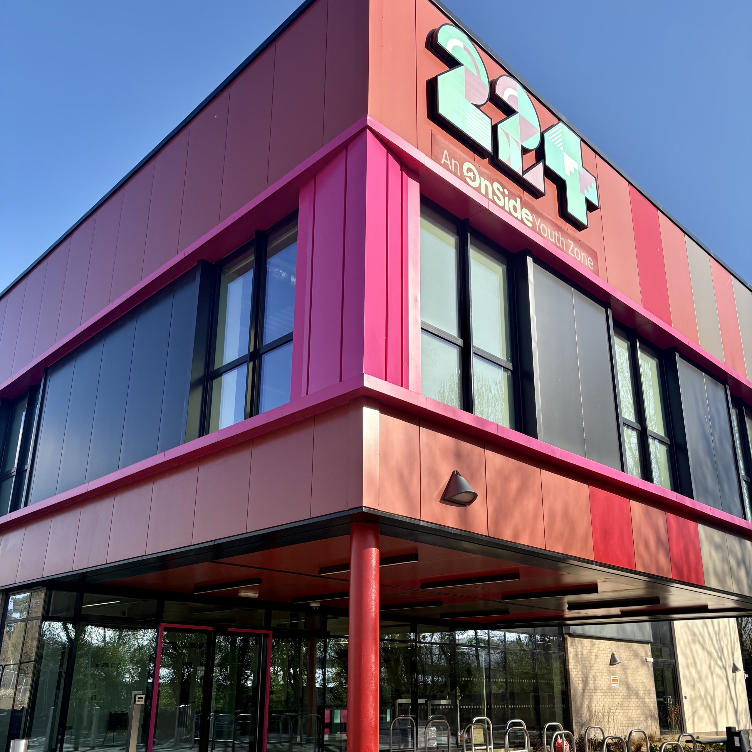 outside entrance view of 224 youth zone south bristol